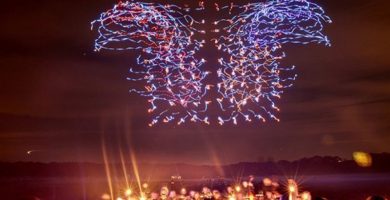 Drone Show espectáculo de luces de dron