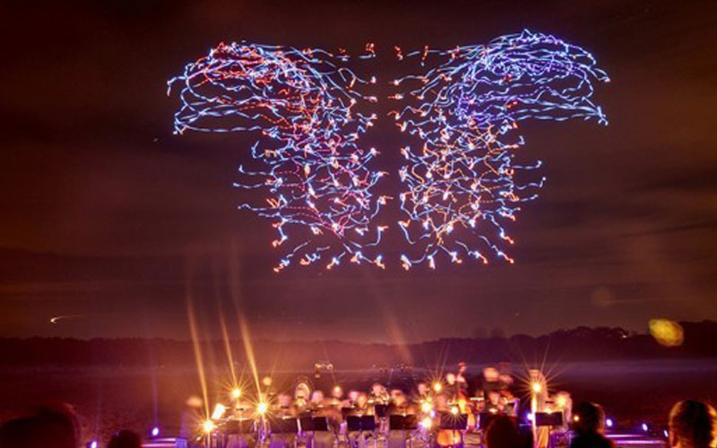 Drone Show espectáculo de luces de dron