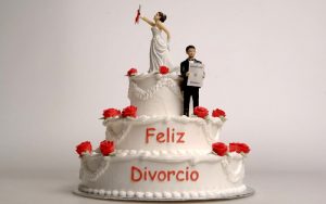 Tarta de fiesta de divorcio