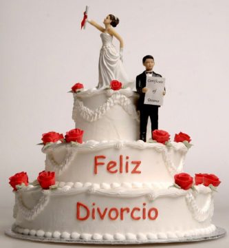 Tarta de fiesta de divorcio